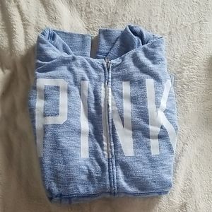 PINK zip up sweater